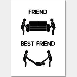 Friend versus Best Friend Posters and Art